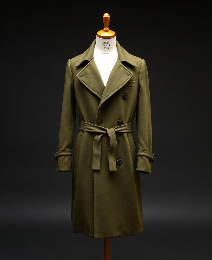 Belted Wool Trench